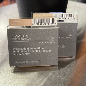 Two NEW Aveda mineral dual foundation in Cream